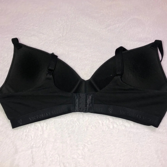 Victoria's Secret Black Unlined Wireless Bra Everyday Comfort - Picture 3 of 5